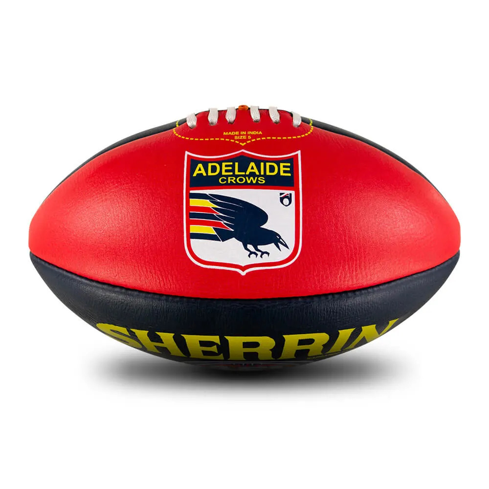 Adelaide Crows AFL SHERRIN Club Leather | Size 5