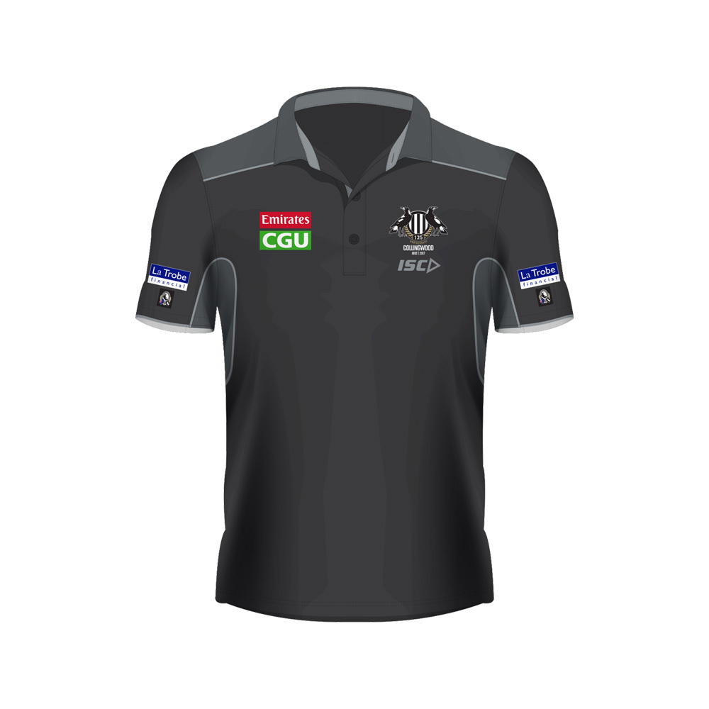 Collingwood Magpies AFL Kids Players Polo