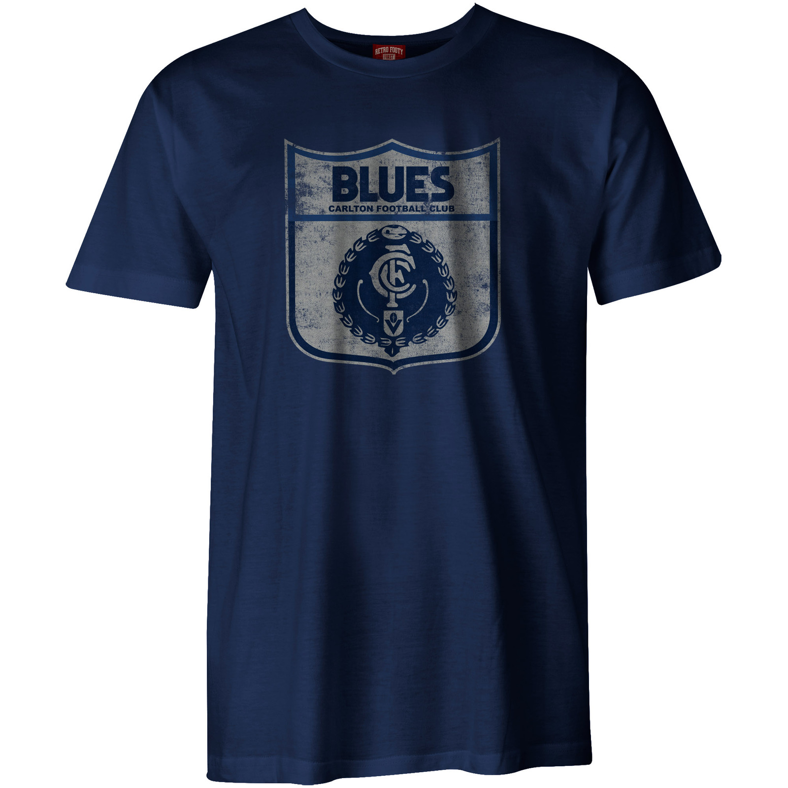 Carlton Blues AFL Mens Retro Tee