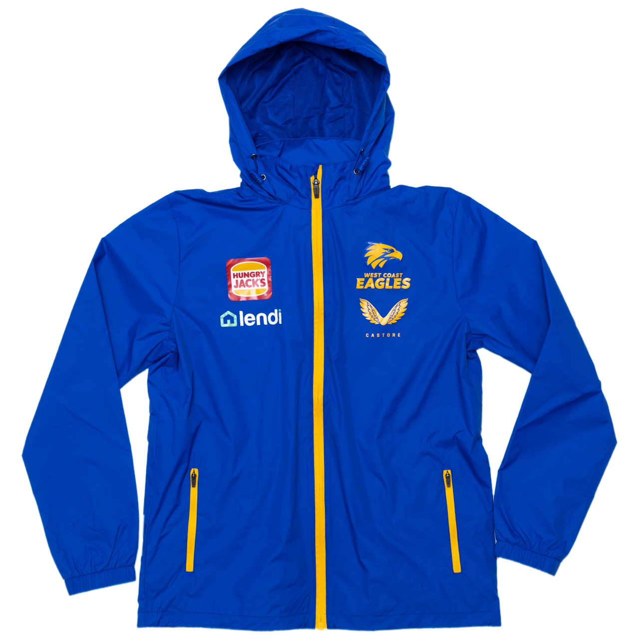 West Coast Eagles Castore Mens Rain Jacket