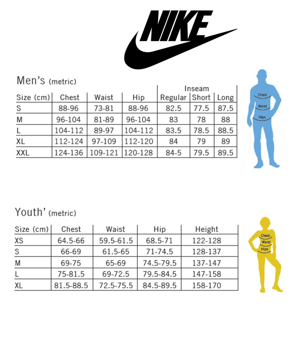 Nike Measurement Chart